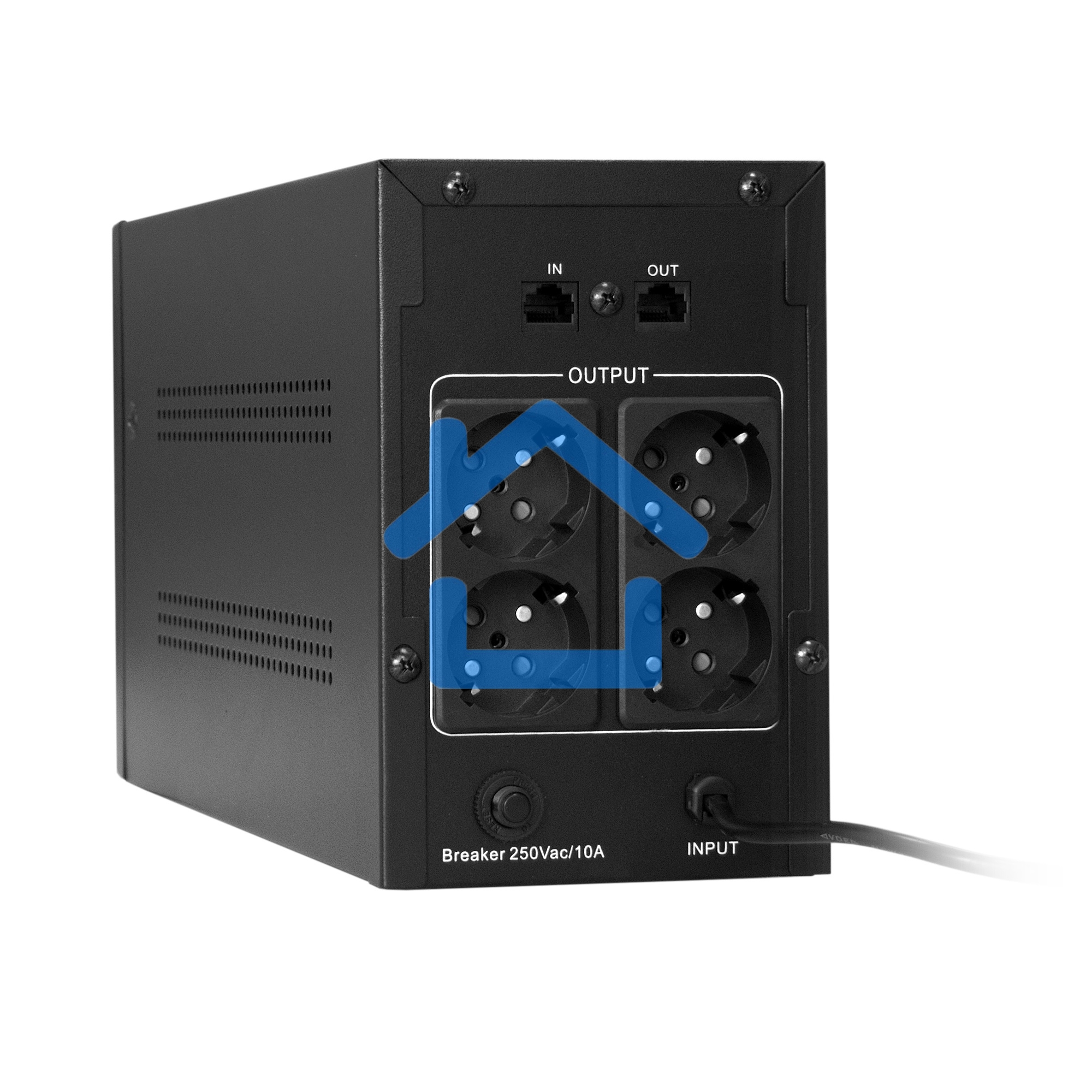 Источник бесперебойного питания ExeGate SpecialPro UNB-1600.LED.AVR.EURO.RJ 1600VA/950W, LED, AVR, 4 евророзетки, RJ45/11, черный