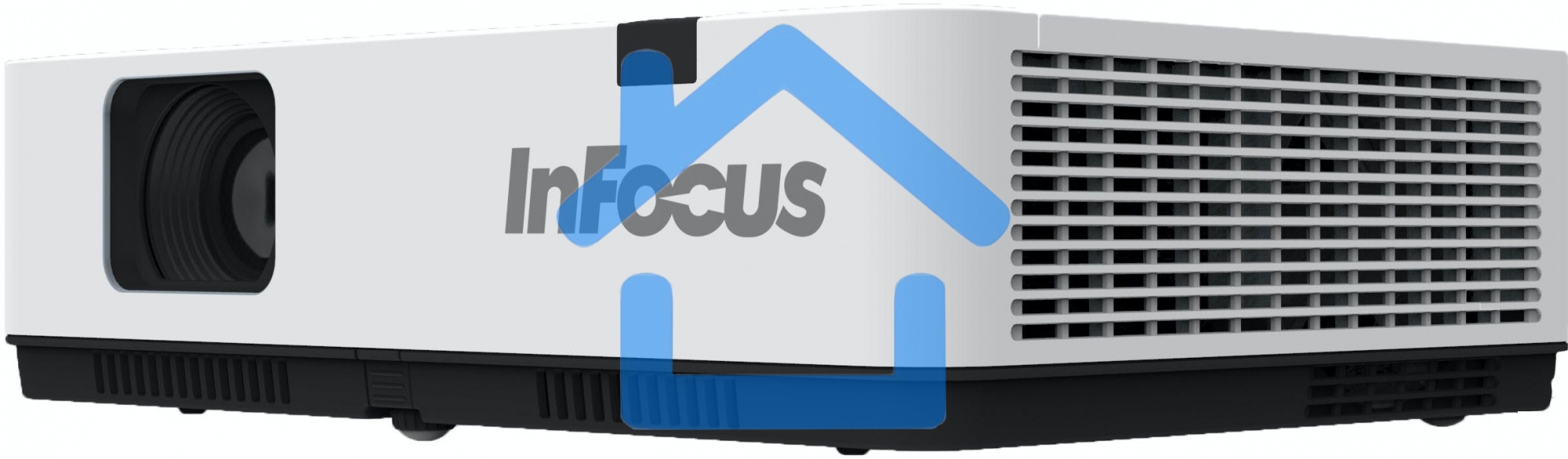 Проектор INFOCUS IN1014 3LCD, 3400 lm, XGA (1024x768), 2000:1, 1.481.78:1, 3.5mm in, Composite video, VGA IN, HDMI IN, USB b, лампа 20000ч.(ECO mode), RS232, 1x10W, 31дБ, 3,1 кг