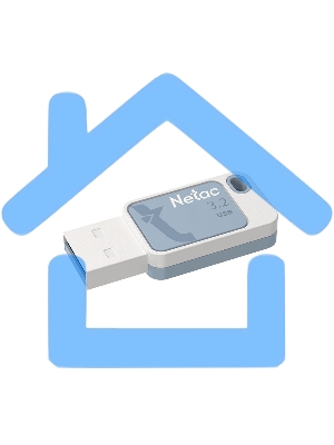 Флешка USB Netac UA31 64 Gb <NT03UA31N-064G-32BL>, USB 3.2