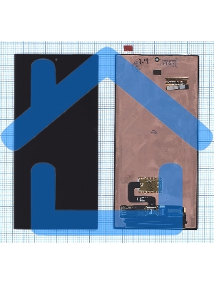 Дисплей для Samsung Galaxy S23 Ultra SM-S918B в сборе с тачскрином, черный orig