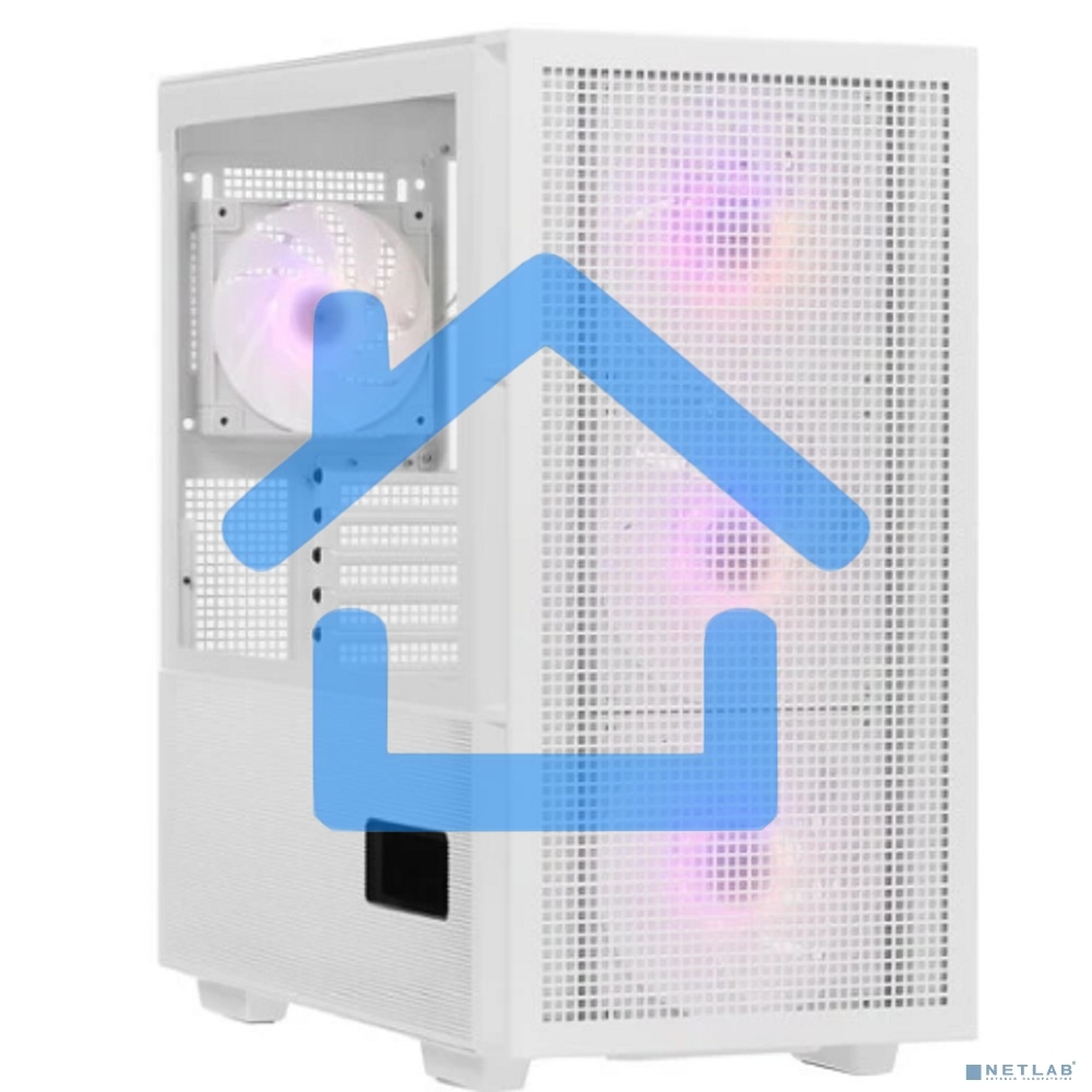 Компьютерный корпус Deepcool CH560 WH без БП, боковое окно (закаленное стекло)