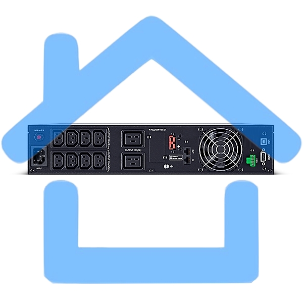 Источник бесперебойного питания UPS Сайбер Электро ЭКСПЕРТ-II-2000Р Онлайн, Стойка/Напольный 2000ВА/2000Вт. USB/RS-232/SNMP Slot/EPO/RJ-11/RJ-45 (8 IEC С13) (12В /9А·ч. х 4) 2U