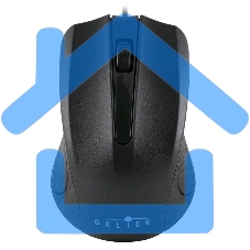 Мышь проводная Oklick 225M черный, 1200 dpi, USB, кнопки - 3
