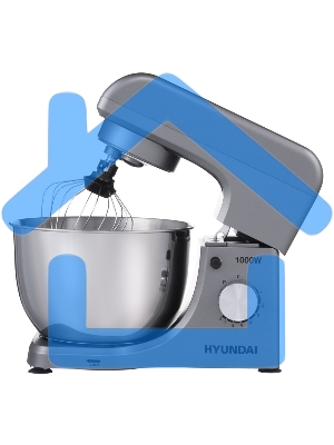 Миксер планетарный Hyundai HYM-S5451 1000Вт серый/черный