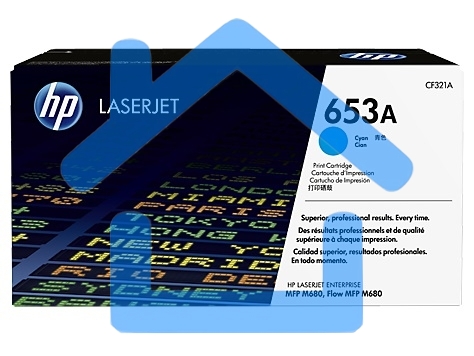 Тонер Картридж HP 653A CF321A голубой для HP MFP M680 (16000стр.)