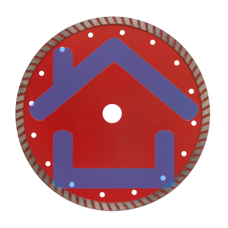 Диск алмазный отрезной Turbo 230x22.2 мм Kranz 