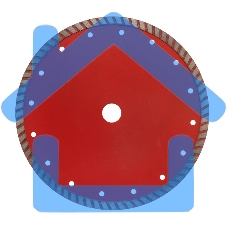 Диск алмазный отрезной Turbo 230x22.2 мм Kranz 