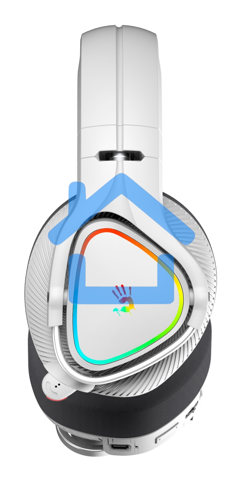 Наушники с микрофоном A4Tech Bloody MR710 серый BT оголовье (MR710 GREY)