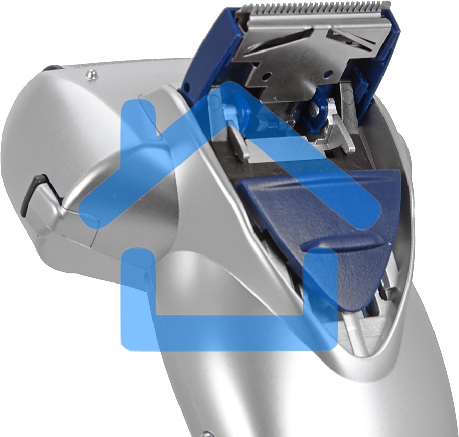 Электробритва сетчатая Panasonic ES-SL41-S520 реж.эл.:3 питан.:аккум. серый/синий