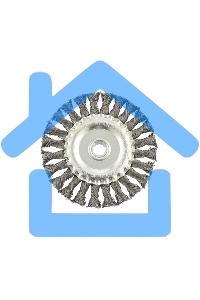 Щетка Matrix для УШМ 125 мм, М14, плоская, крученая проволока 0,35 мм