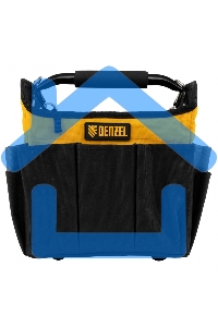 Переноска для инструмента, 260х240х300 мм, 22 кармана, наплечный ремень Denzel