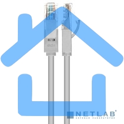 Патч-корд Greenconnect Патч-корд UTP прямой ethernet 10.0m кат.5е, RJ45, литой (Серый) (GCR-LNC03-10.0m)