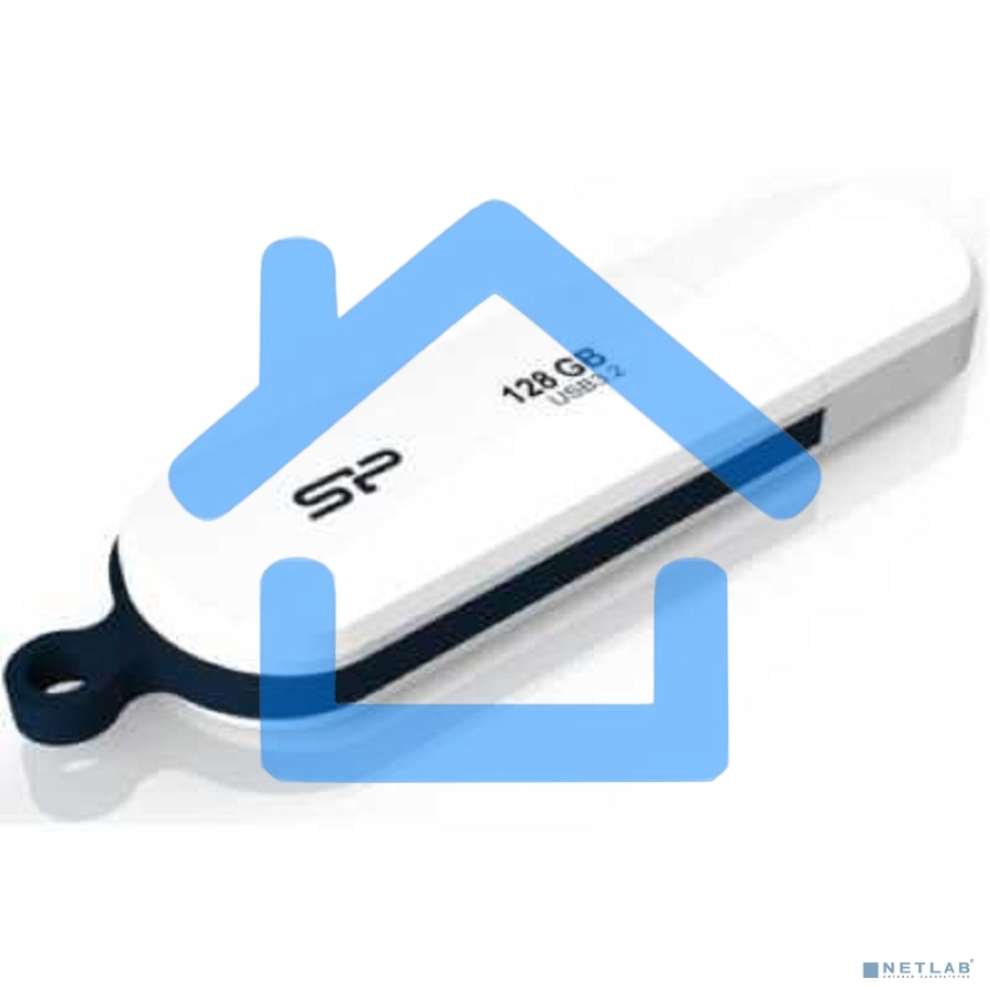 Флешка USB R/W 128 Gb Silicon Power Blaze B32, USB 3.2, белый