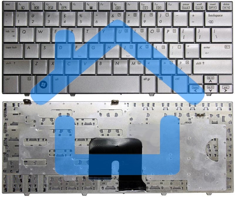 Клавиатура для ноутбука HP Mini 2133 2140 серебристая