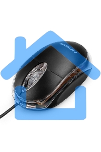 Мышь проводная Гарнизон GM-100 черный, 1000 dpi, USB, кнопки - 3