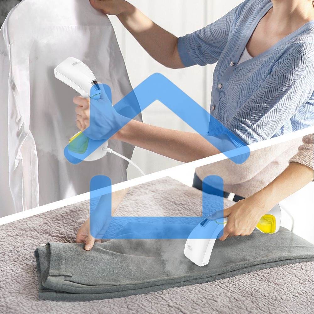 Отпариватель ручной Kitfort КТ-999-4 желтый/белый