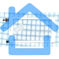 Сенсорное стекло (тачскрин) C196131A1-FPC740DR, белое