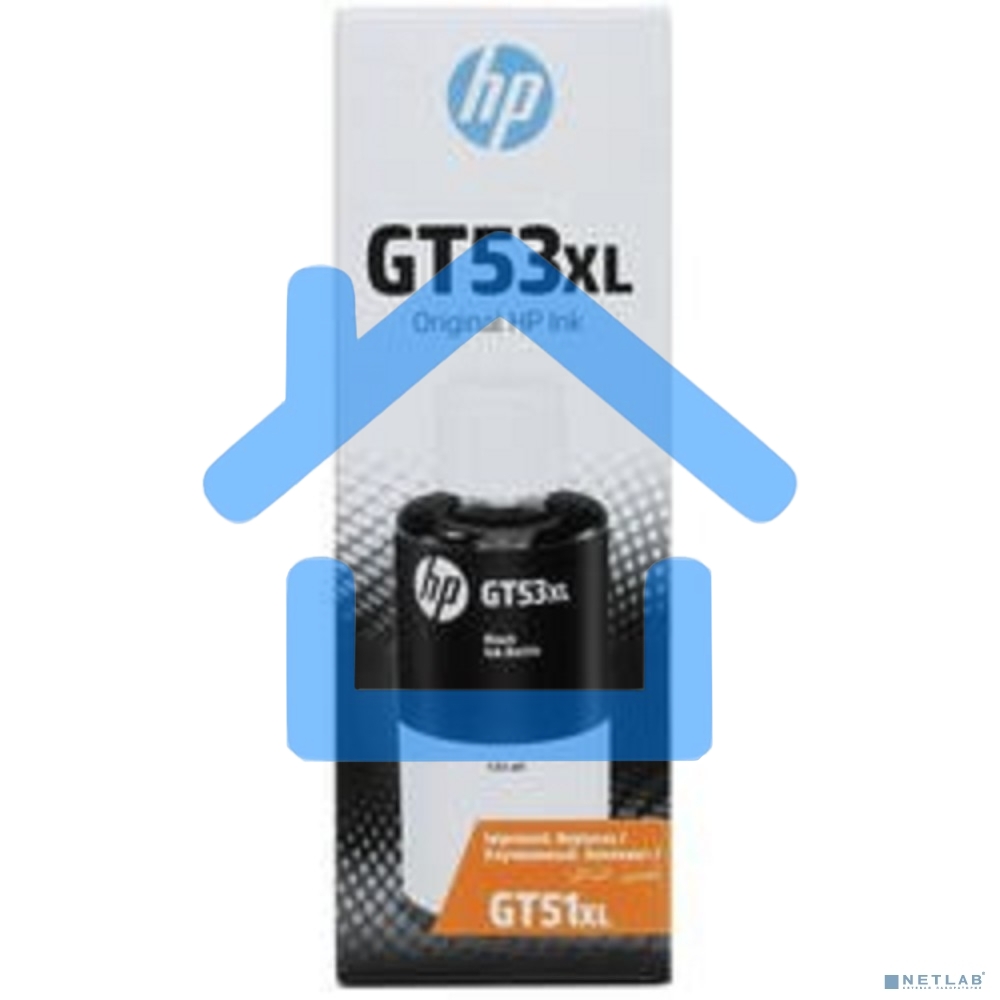 Емкость с чернилами HP GT53XL для GT 5810/5820/Ink Tank 115/315/319/419/415/Smart Tank 515/615, черный (135 ml), 6000 стр.