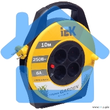 Катушка Iek WKP23-06-04-10 УК10 с т/з 4 места 2Р/10м 2х0,75 мм2 