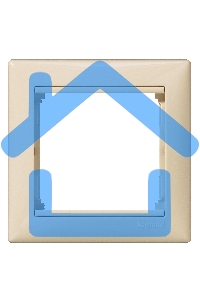 Рамка 1-м Valena горизонт. сл. кость (DIY-упак.) Leg 695631