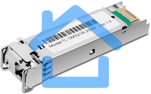 Модуль TP-Link SFP 1000Base-BX WDM Bi-Directional SFP module, TX: 1310 nm and RX: 1550 nm, 1 LC Simplex port, up to 2 km transmission distance in 9/125 μm SMF (Single-Mode Fiber), Supports Digital Diagnostic Monitoring (DDM).