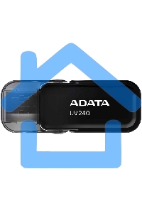 Флешка USB ADATA UV240 (AUV240-32G-RBK), 32 Gb, USB 2.0, R/W 15/5, черный