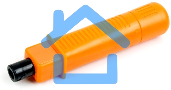 Монтажный инcтрумент Hyperline HT-3140 (HT-314B) Инструмент для заделки витой пары (камера хранения, регулировка ударного эффекта, нож в комплект не входит)