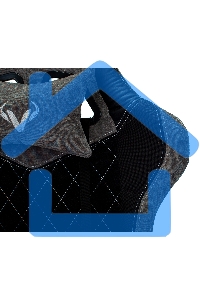 Кресло игровое Бюрократ VIKING 7 KNIGHT B FABRIC черный текстиль/эко.кожа крестовина металл/пластик