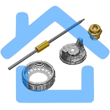 Ремкомплект для краскораспылителя 4 предмета: сопло 2,0 мм, игла, форсунка, зажим сопла Matrix