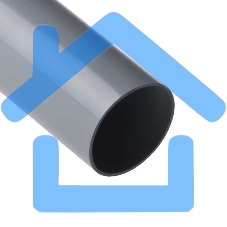 Труба ПВХ гладкая жесткая d63мм (л) (дл.3м) Рувинил 56300(3)