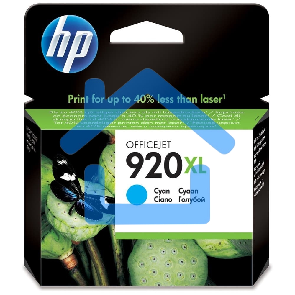 Картридж струйный HP 920XL CD972AE голубой для HP OJ 6000/6500