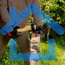 Топор Россия кованый в сборе Туристический, 630 900 гр, 400 мм 21666