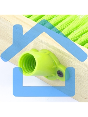 Щетка СИБРТЕХ деревянная для пола,400 мм5 рядтулейка с резьбой под углом, без черенка 84626