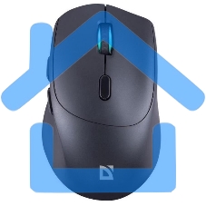 Мышь беспроводная Defender Effect X MS-095 черный, 1600 dpi, радиоканал, USB, кнопки - 6