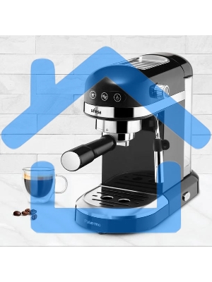 Кофеварка рожковая Ufesa PALERMO BLACK черный, исп. кофе - молотый, 1.5 л, 1350 Вт, 20 Бар.