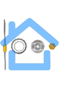 Ремкомплект для краскораспылителя 4 предмета: сопло 2,0 мм, игла, форсунка, зажим сопла Matrix