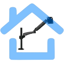 Кронштейн для мониторов ЖК Kromax OFFICE-11 черный 15