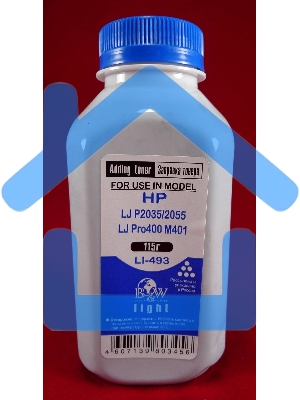 Тонер HP LJ P2035/2055/LJ Pro400 M401/M425 (флакон, 115г) B&W Light фас России