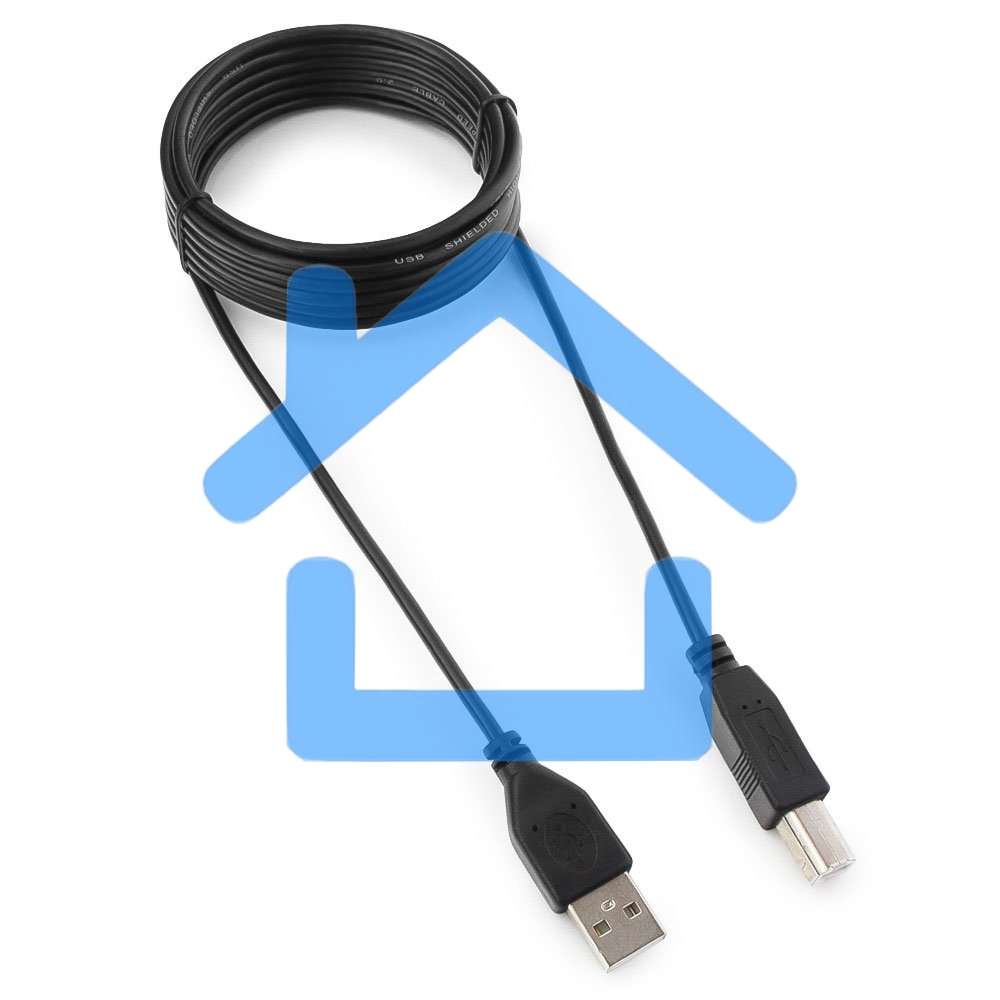 Кабель Гарнизон Кабель USB 2.0, AM/BM, 3м, пакет (GCC-USB2-AMBM-3M)