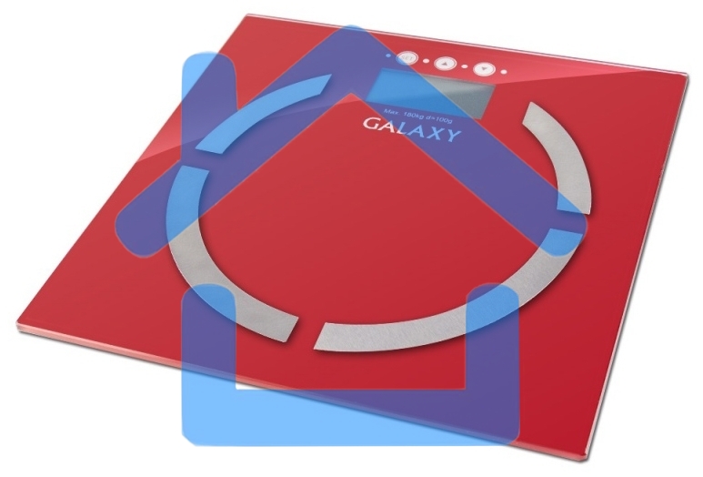 Весы многофункциональные Galaxy GL 4851, красный, электронные, эл. пит. 