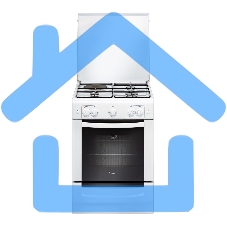 Плита комбинированная Gefest ПГЭ 6110-01 белый, конфорок 3 газовых и 1 электрическая, духовка 52 л, 60 см x 85 см x 60 см