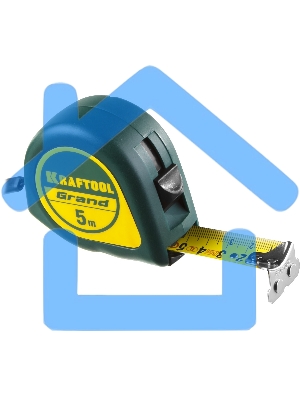 Рулетка KRAFTOOL GRAND 5м / 25мм с ударостойким корпусом (ABS) и противоскользящим покрытием
