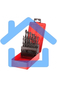 Набор сверл по металлу, 1-10 мм (через 0,5 мм, 3,2, 4,8 мм), HSS, 21шт, мет.бокс, цилин.хв. Sparta