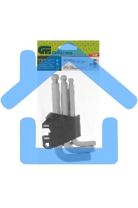 Набор ключей имбусовых Сибртех HEX, 2-12 мм, CrV, 9 шт., с шаром