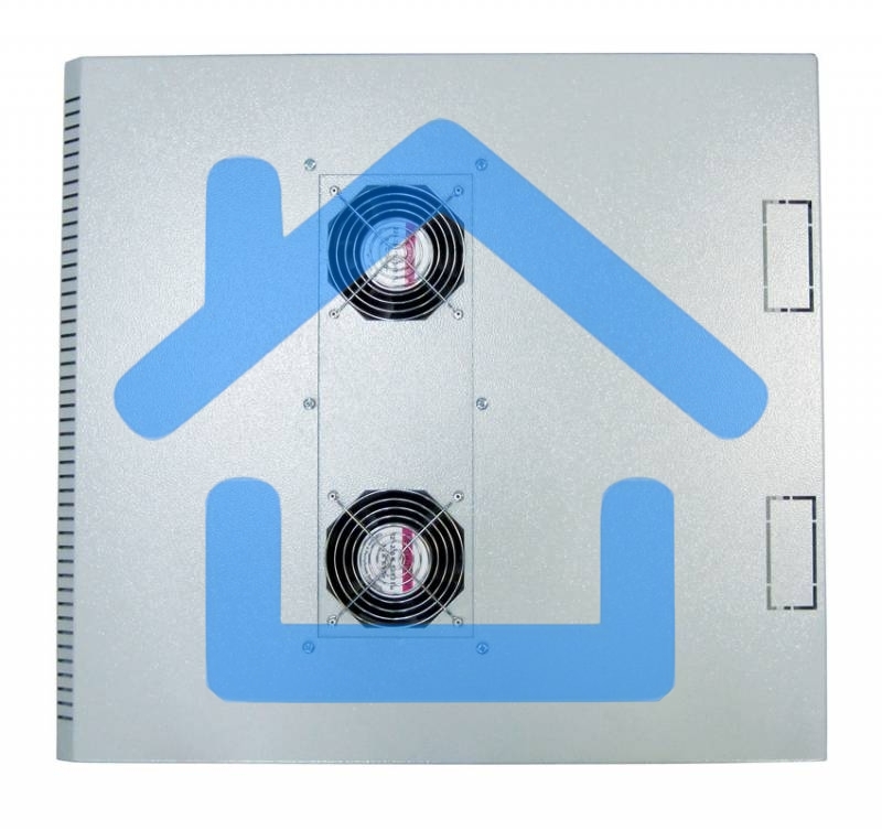 Шкаф телеком. настенный разборный 15U (600х520) дверь стекло (ШРН-Э-15.500) (1 коробка)