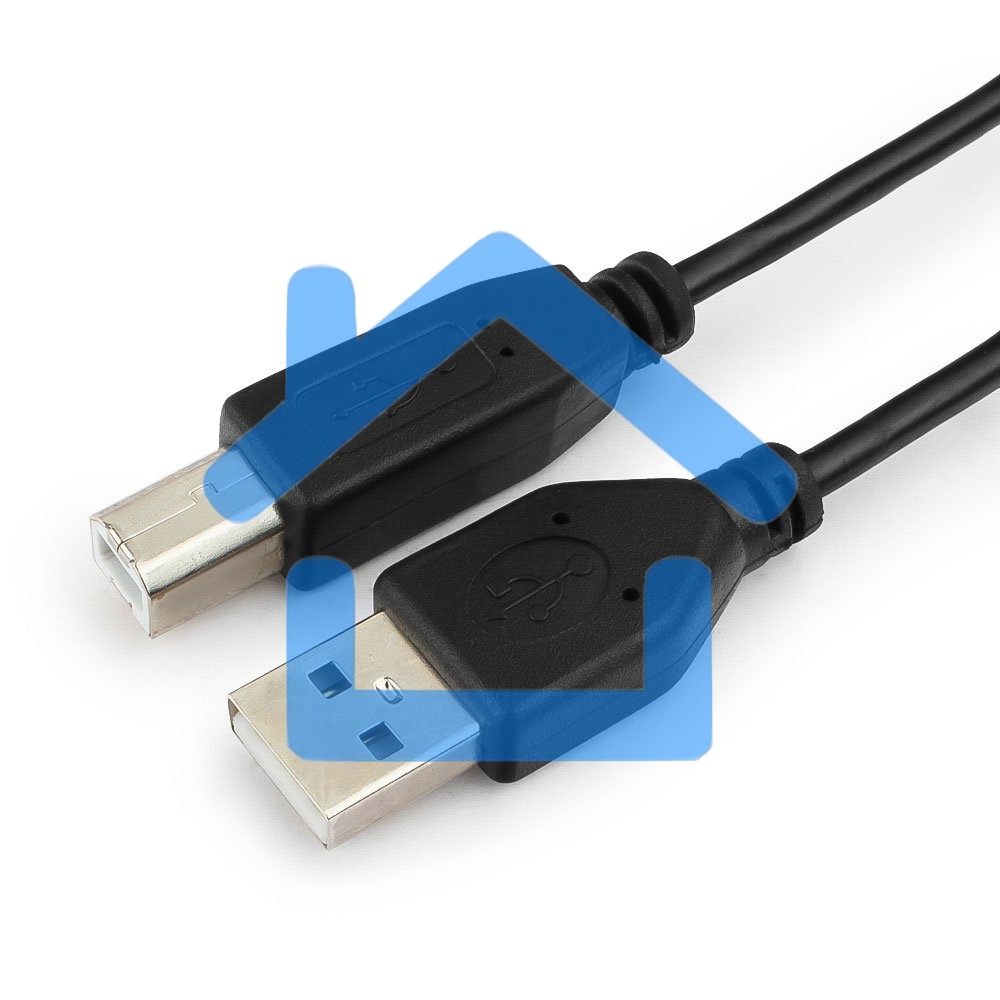 Кабель Гарнизон Кабель USB 2.0, AM/BM, 3м, пакет (GCC-USB2-AMBM-3M)