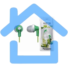 Наушники Panasonic RP-HJE118GUG зеленый 1.1м