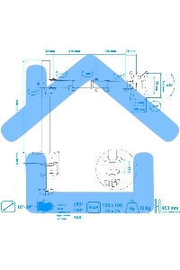 Кронштейн для монитора Kromax CASPER-507 черный 4 шт/уп. 10