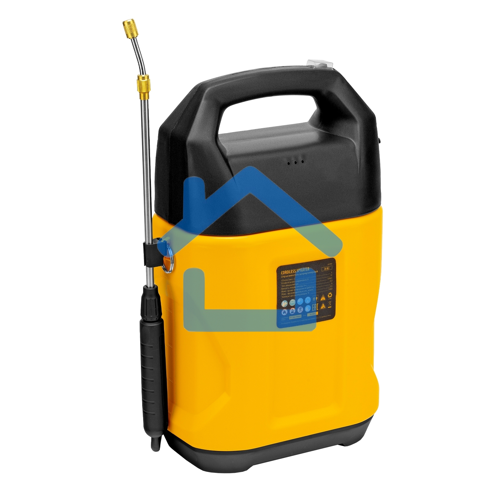 Опрыскиватель аккумуляторный Denzel D-5LI, 5 л, Li-Ion акк., 12 В, 2 А·ч