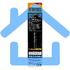 Сверло спиральное по металлу Denzel 11 x 142 мм, Р6М5, Golden Tip